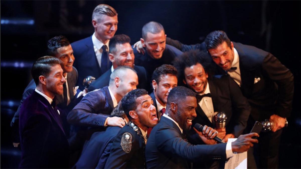 'Selfie' del Once Mundial de FIFA-FIFPro 2016-17