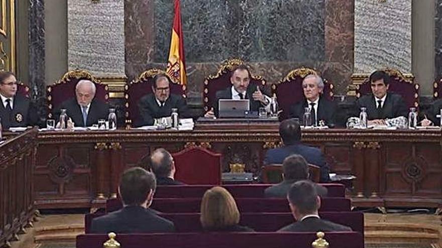 Un moment del judici al Tribunal Suprem, a Madrid