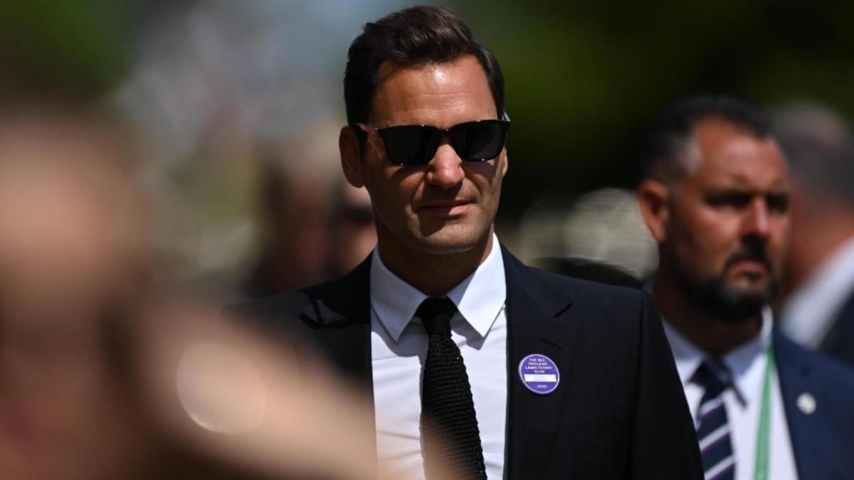 El tenista suizo, Roger Federer, en Wimbledon