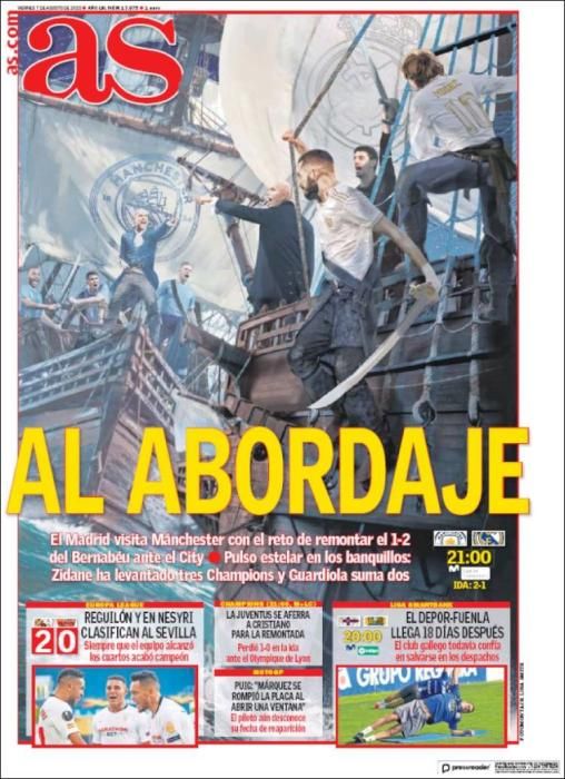 Portada AS viernes 7 agosto 2020