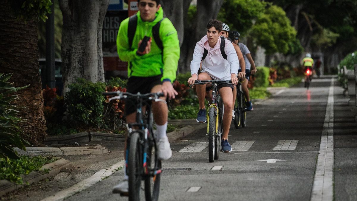 Bicicletas en Santa Cruz de Tenerife.