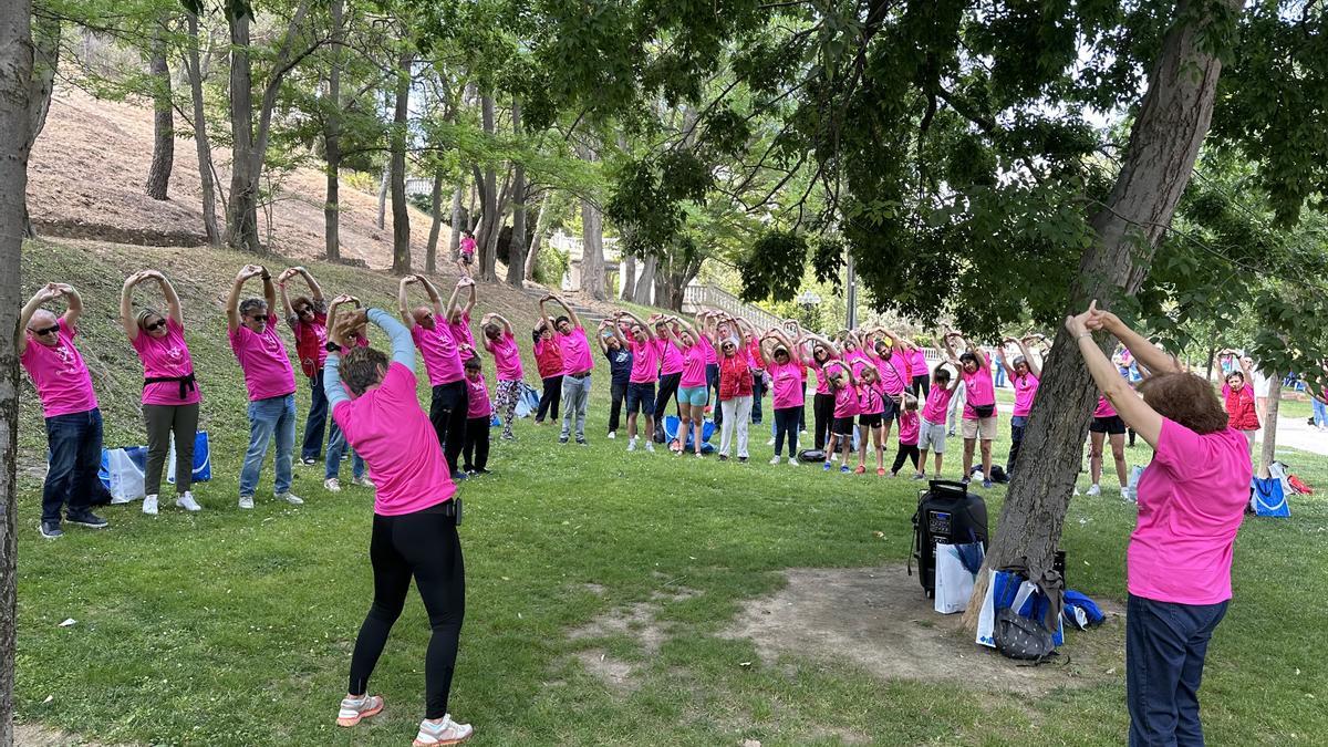 Una de las actividades durante el V Paseo Saludable en Zaragoza