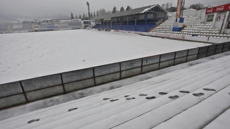 El Collao lleno de nieve