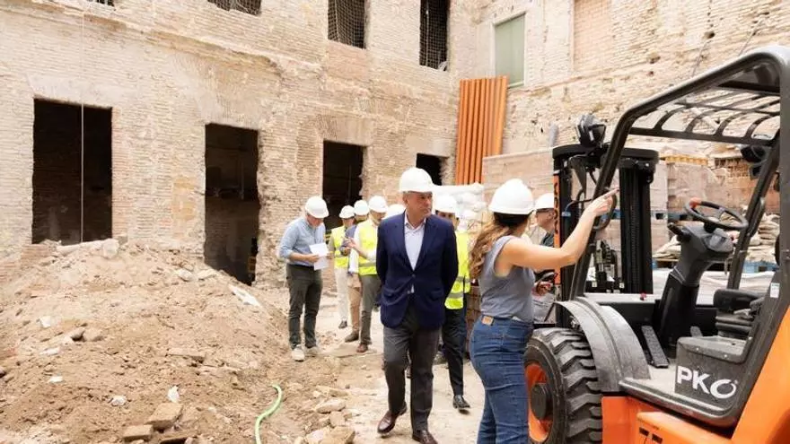 La primera fase de la rehabilitación integral del Palacio del Pumarejo de Sevilla supera el 40% de ejecución y acabará en la primavera de 2027
