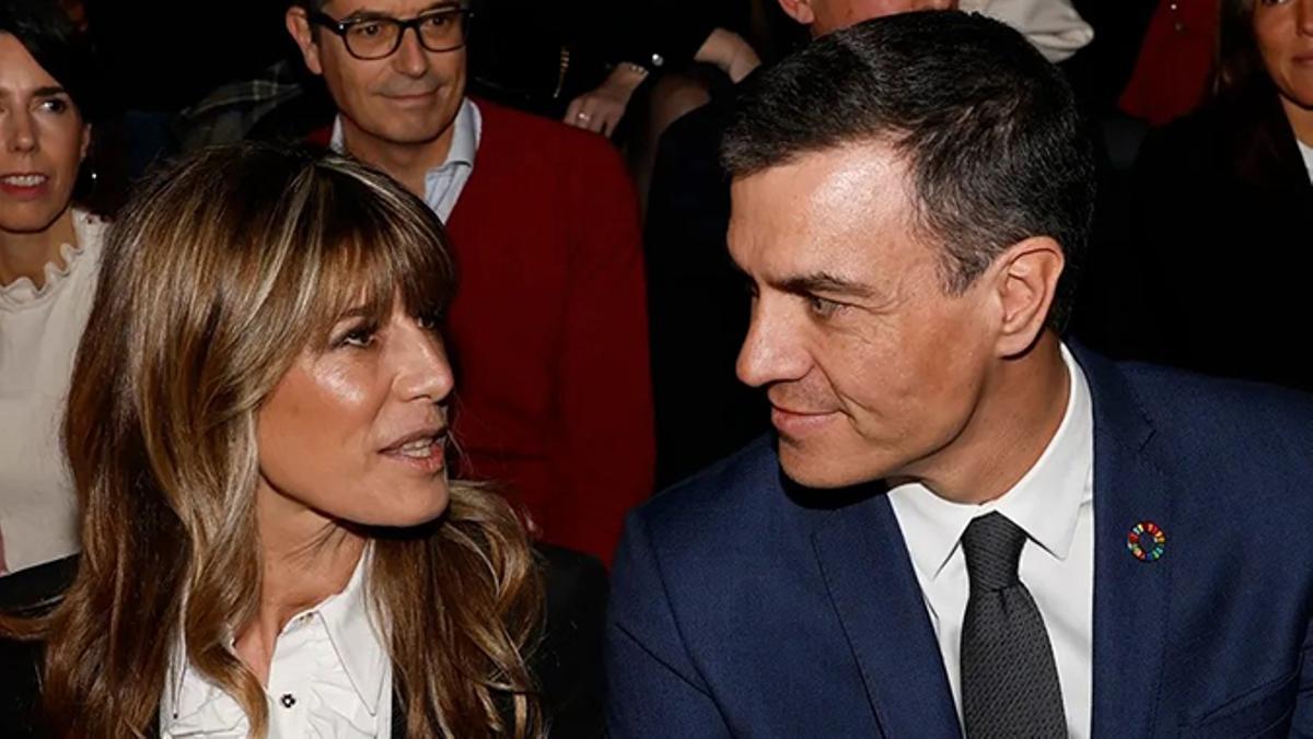 El presidente del Gobierno, Pedro Sánchez, y su esposa Begoña Gómez, en una imagen de archivo.