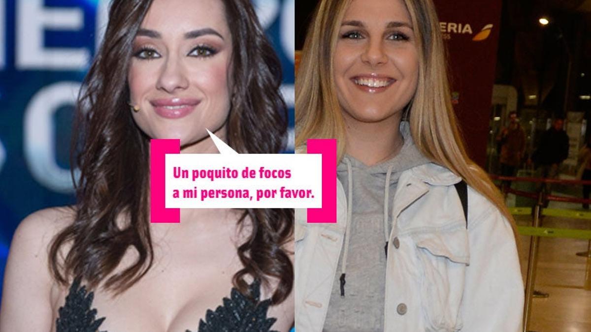 Adara Molinero e Ivana Icardi, un fotomontaje
