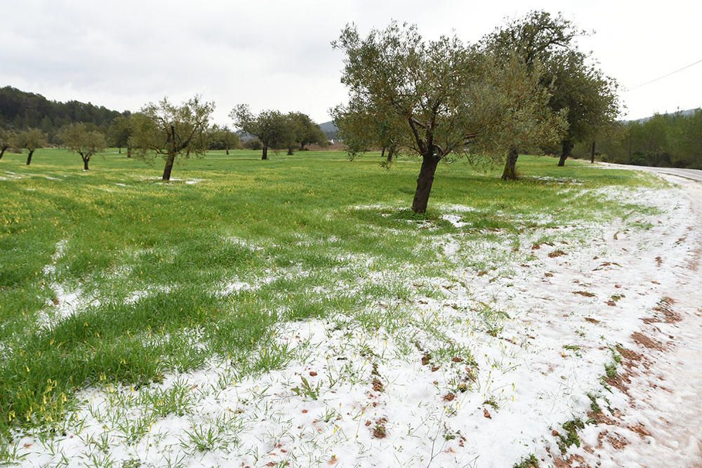 Nieve en Sant Miquel (Ibiza)