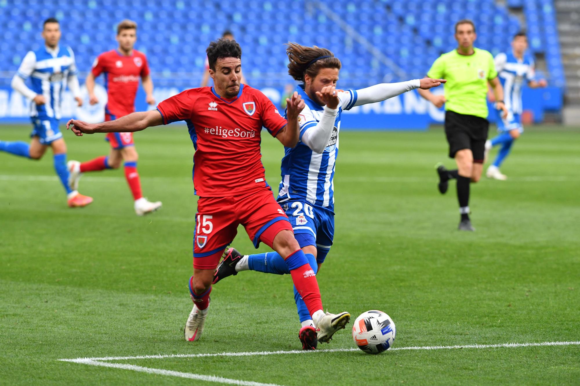 El Deportivo le gana 2-1 al Numancia