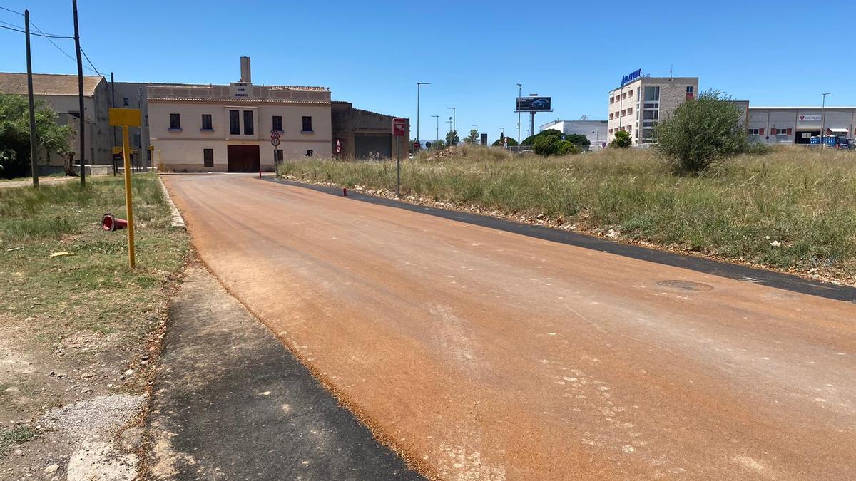 Obras realizadas en el Camino de Los Molinos de Paterna.