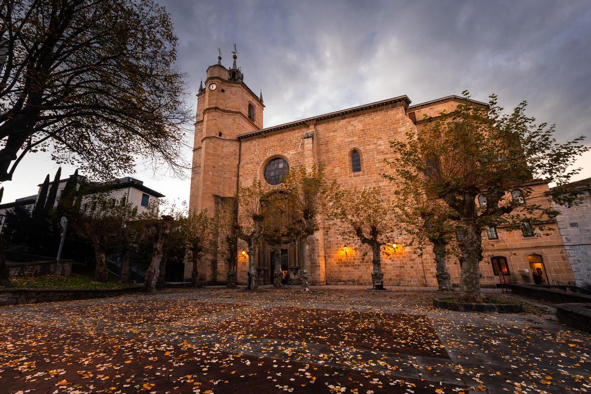 La iglesia de Santa María del Juncal, en Irún