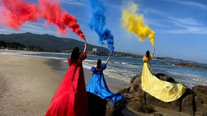 Venezuela ondea en Samil con vestidos voladores