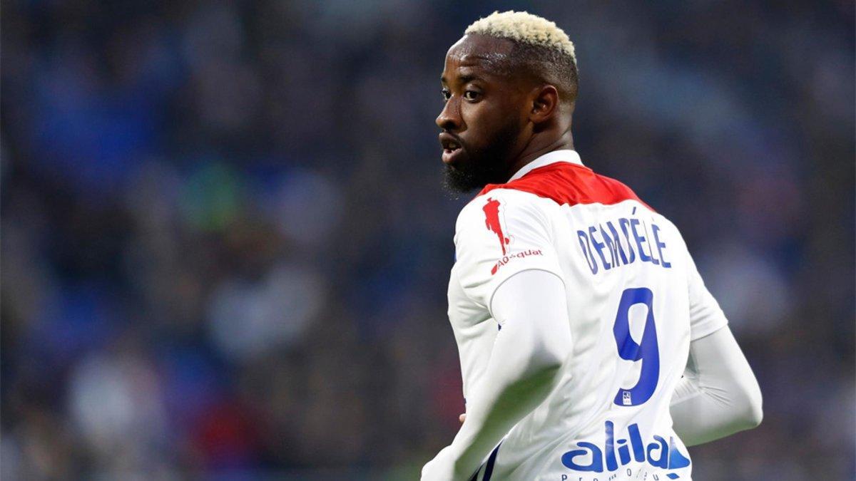 Moussa Dembélé, delantero del Olympique de Lyon