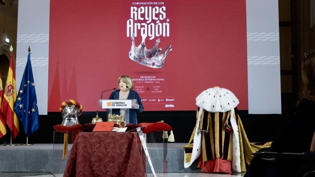 Tomasa Hernández durante la presentación.