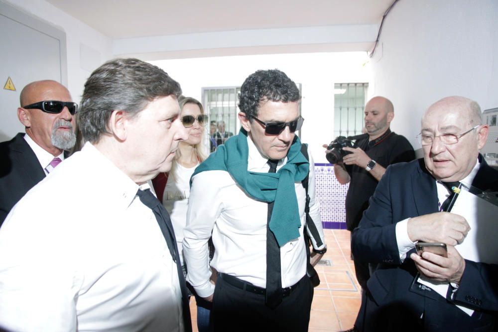 Antonio Banderas en la salida de su cofradía ...