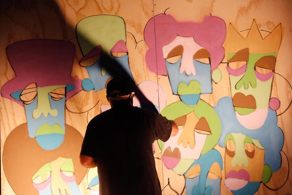 Pintura en vivo en el Fantasía Ibiza Festival