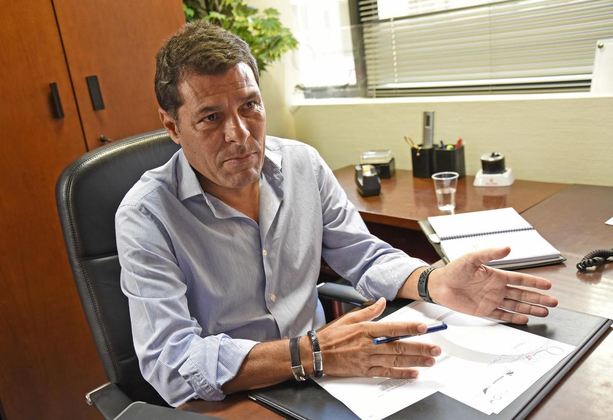 Alejandro Morales Mansito, presidente de la Federación Interinsular de Fútbol de Tenerife.