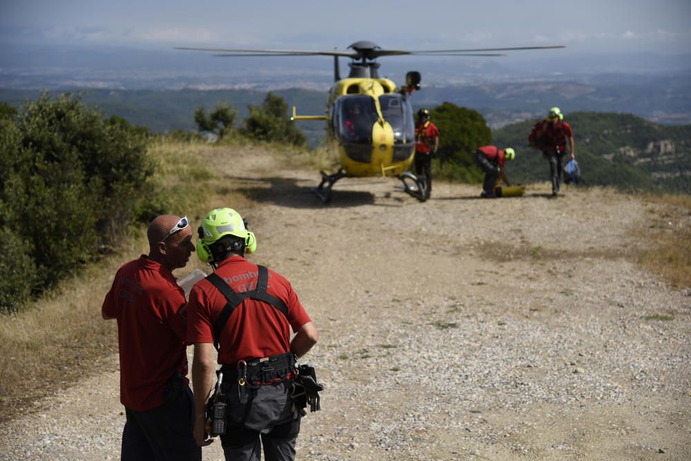 Simulacre de rescat a Montserrat