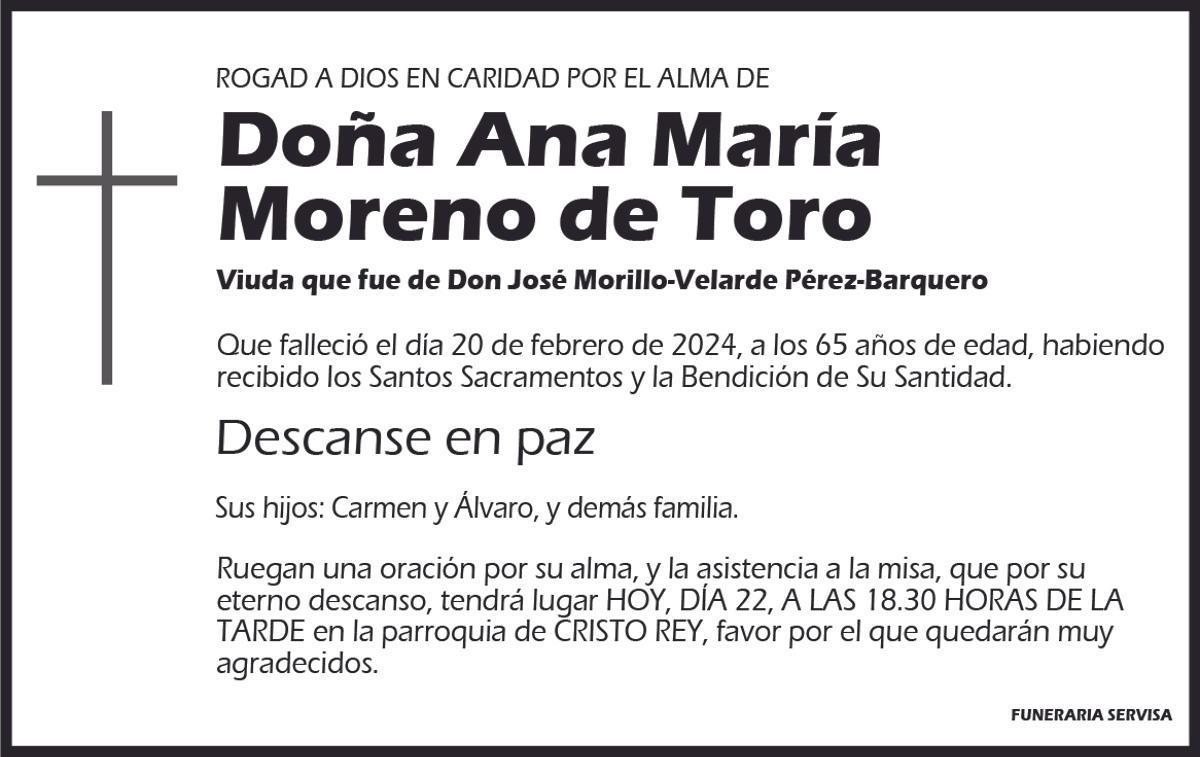 Ana María Moreno de Toro