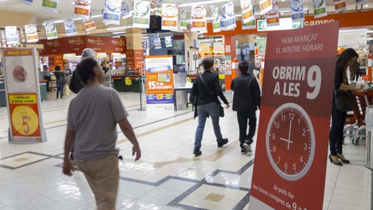 Horarios del hipermercado Alcampo, antes de dar marcha atrás.