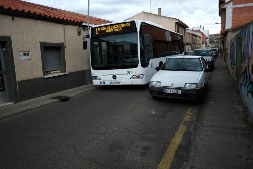 Algunas de las vías de Zamora con problemas