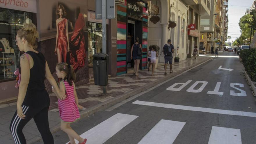 Una calle de Santa Pola