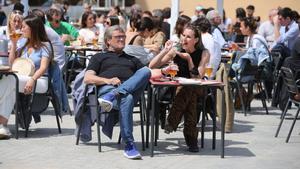 Ambiente en la Barceloneta.