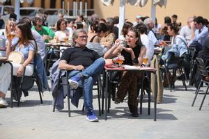 Ambiente en la Barceloneta.