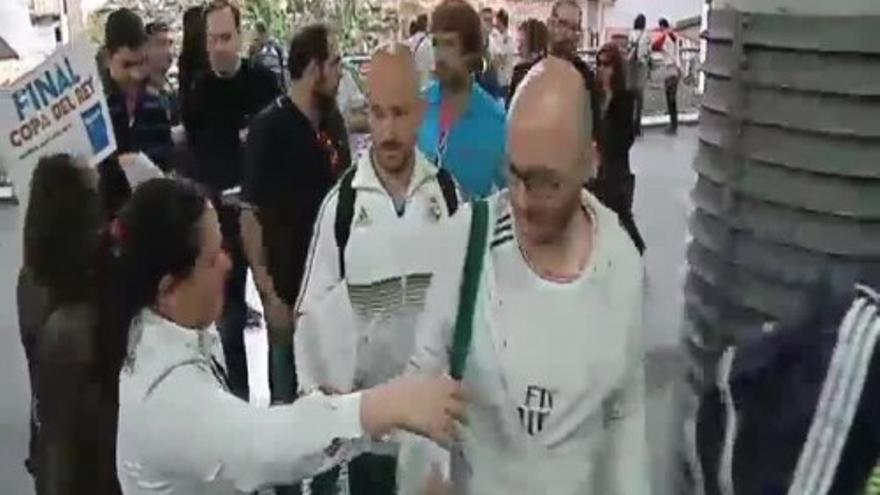 La afición del Real Madrid, a Valencia en tren