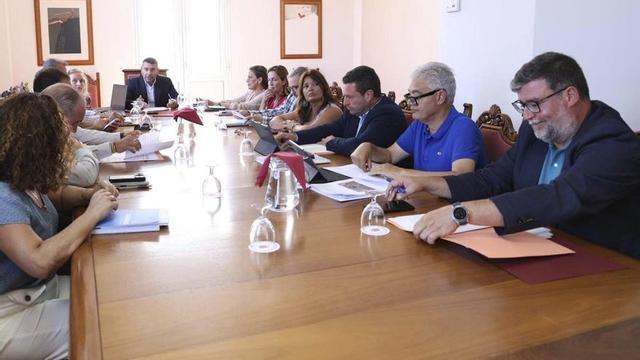 Reunión de la Asamblea General del Consorcio del Agua de Lanzarote, celebrada ayer.