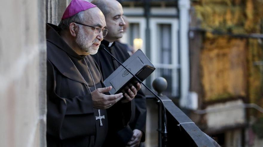 Jesús Sanz Montes, durante la lectura del sermón.