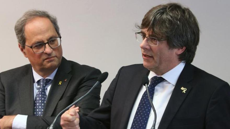 Puigdemont i Torra presidiran aquest dilluns una reunió de JxCat a Brussel·les