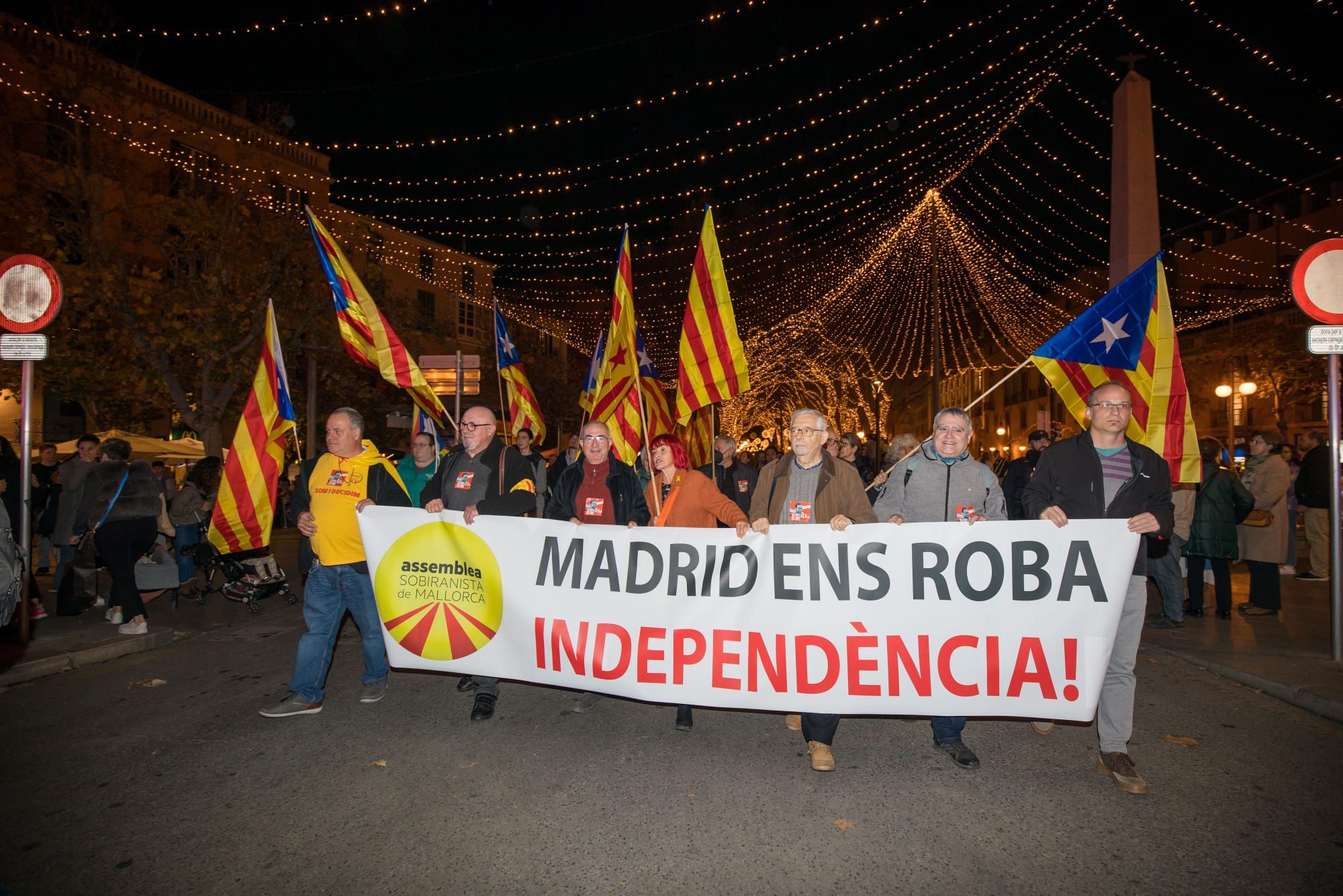 Manifestación de la Diada del 31 de Diciembre en Palma