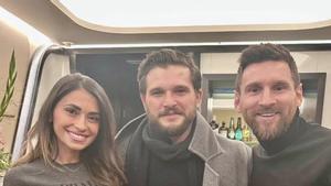 La fotografía más inesperada: Kit Harington, Lionel Messi y Antonela Roccuzzo, juntos