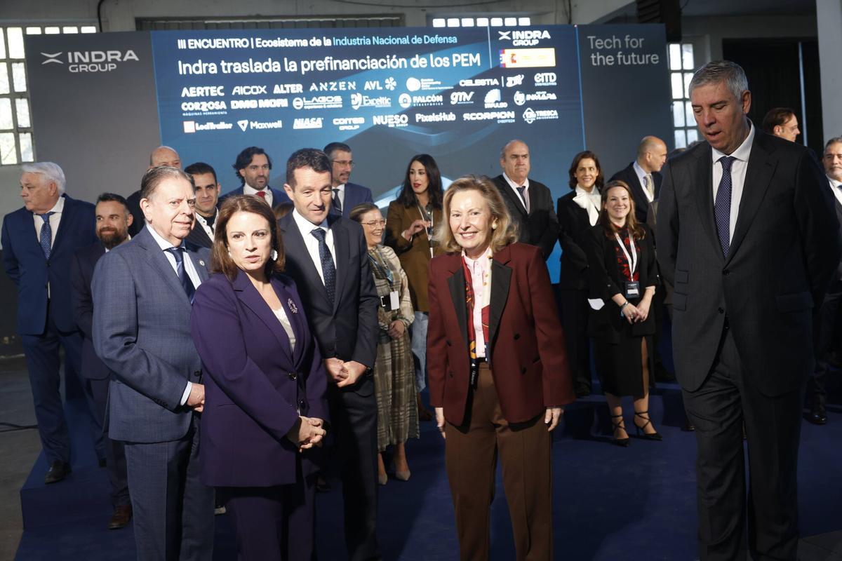 III Encuentro del Ecosistema de la Industria Nacional de Defensa centrado en el Corredor Norte, organizado por Indra en la Fábrica de Armas de La Vega, en Oviedo.