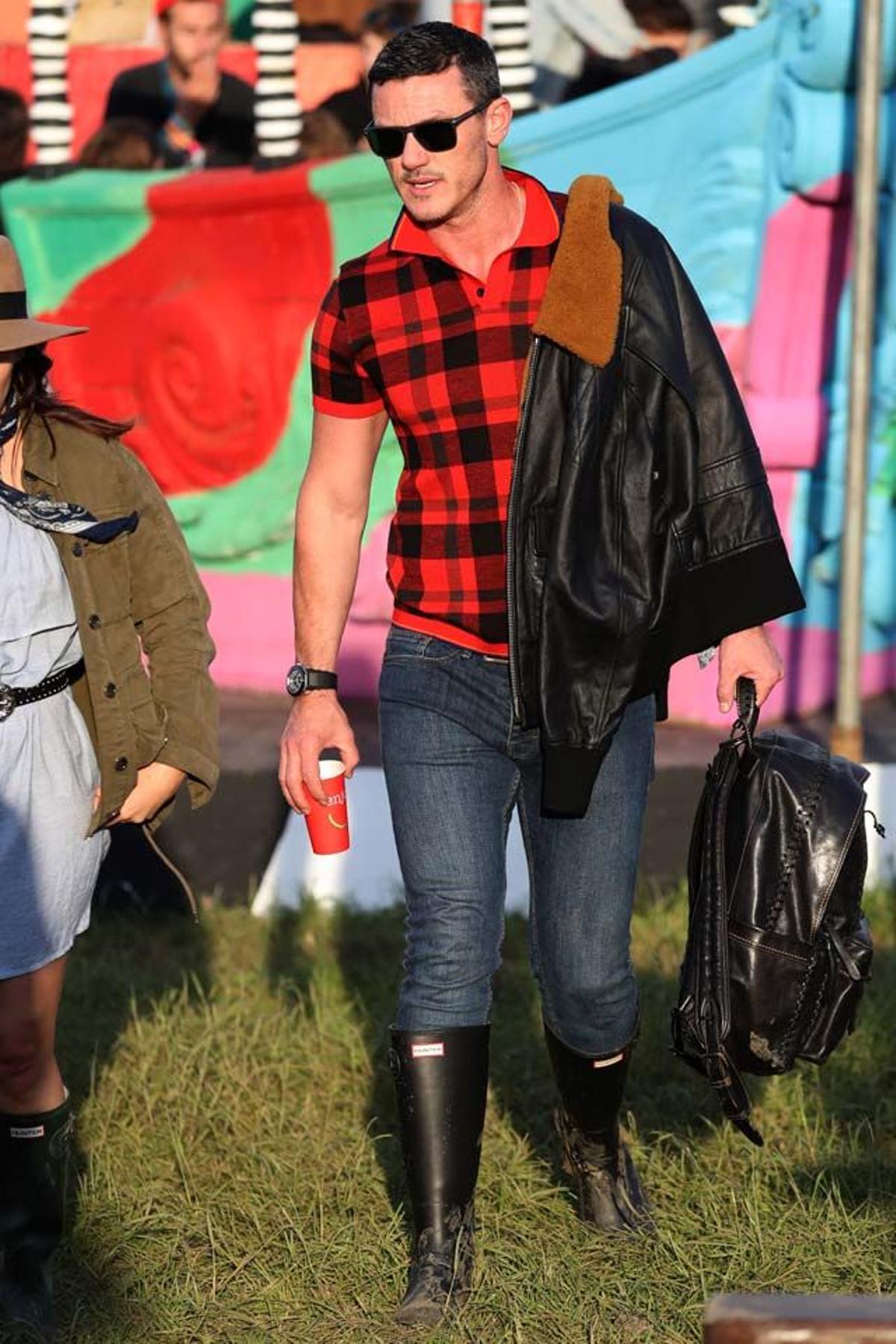 Luke Evans, en el Festival de Glastonbury.