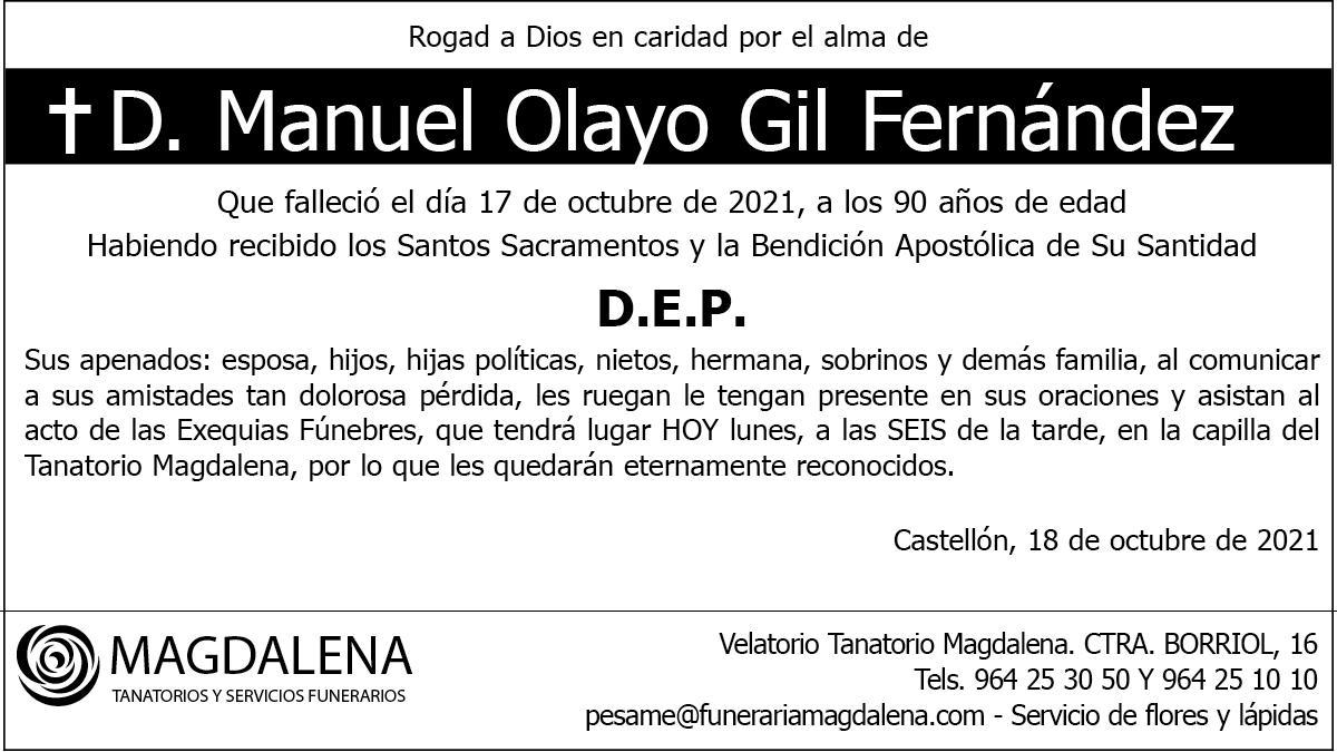 D. Manuel Olaya Gil Fernández