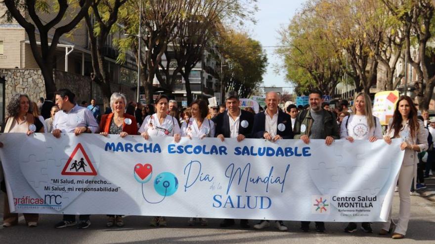 Un momento de la Marcha Escolar Saludable del pasado año.