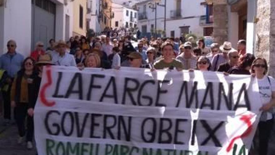 Un momento de la protesta de ayer en Sagunt.