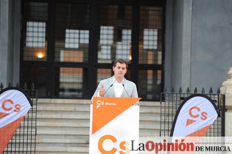 Albert Rivera, líder de Ciudadanos, en Murcia