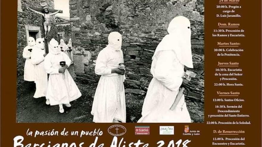 Cartel de la Semana Santa de Bercianos de Aliste de 2018.