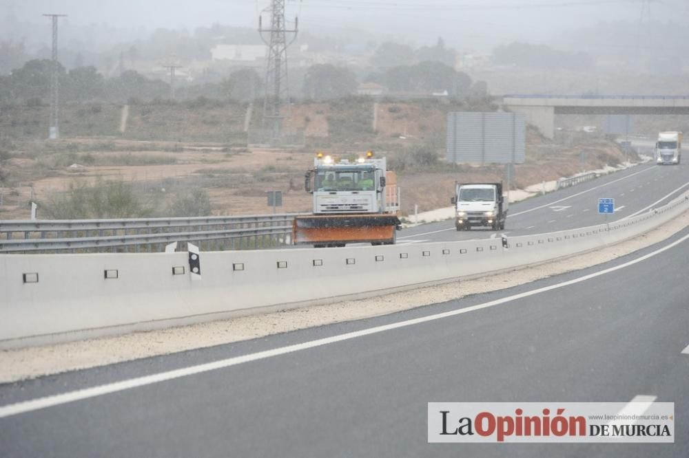 La nieve tiñe de blanco Murcia