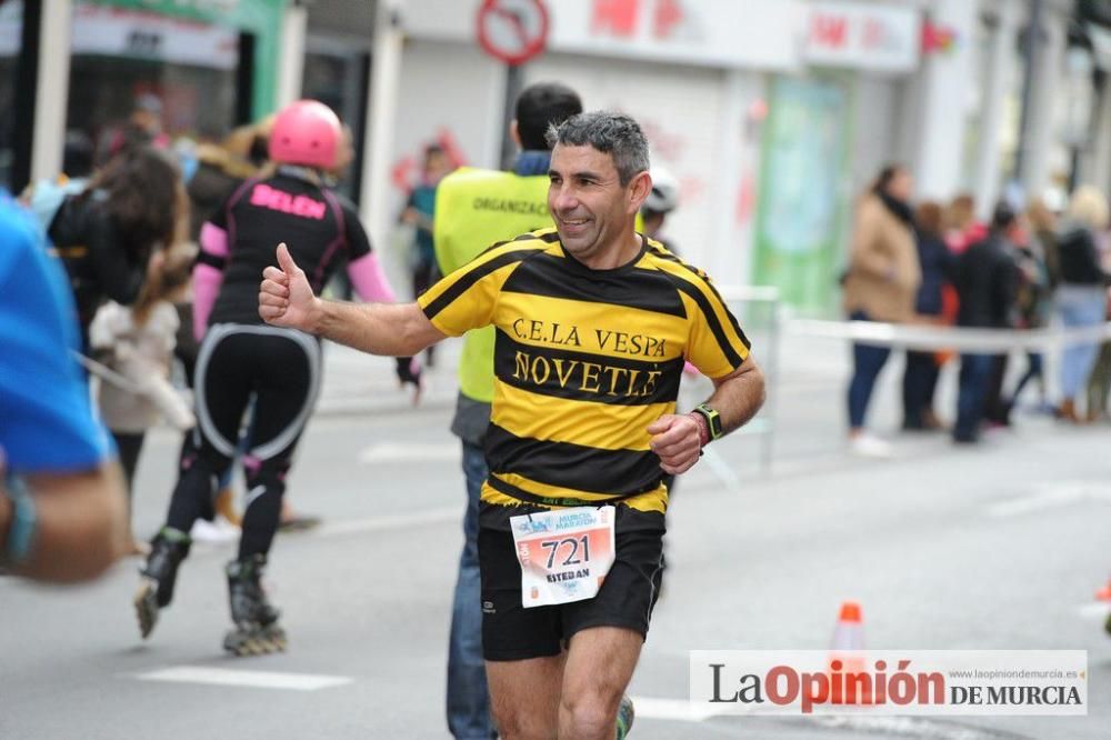 Murcia Maratón y 10 k. Paso por la Gran Vía