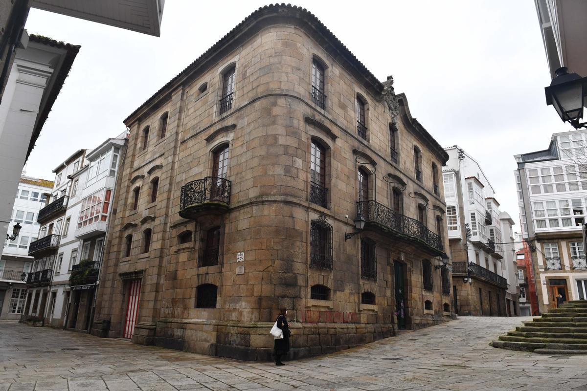 Exterior de la Casa Cornide en la Ciudad Vieja.