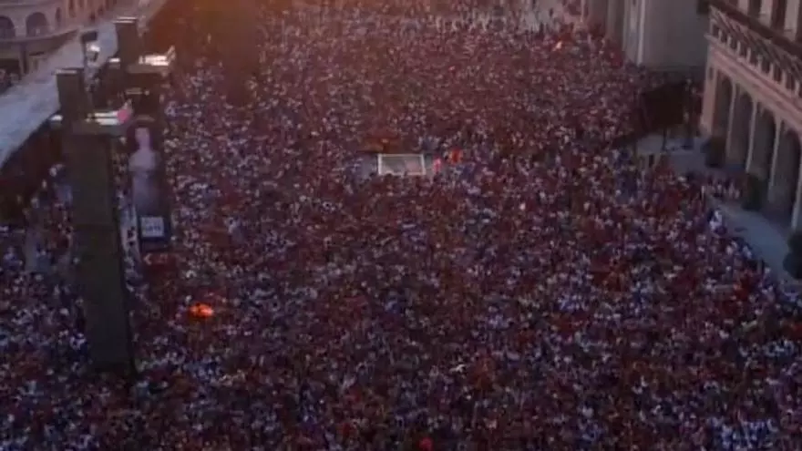 Más de 32.000 personas siguieron la final del Mundial, que ganó España