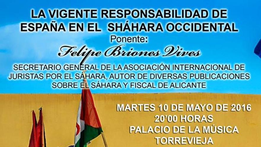 Cartel anunciador de la actividad