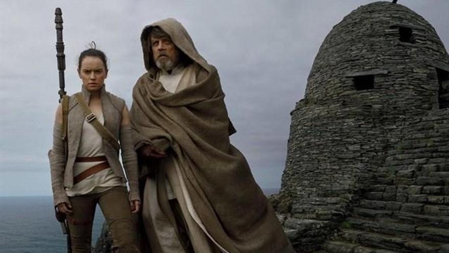 Luke Skywalker y Rey en &#039;Star Wars 8: Los últimos jedi&#039;