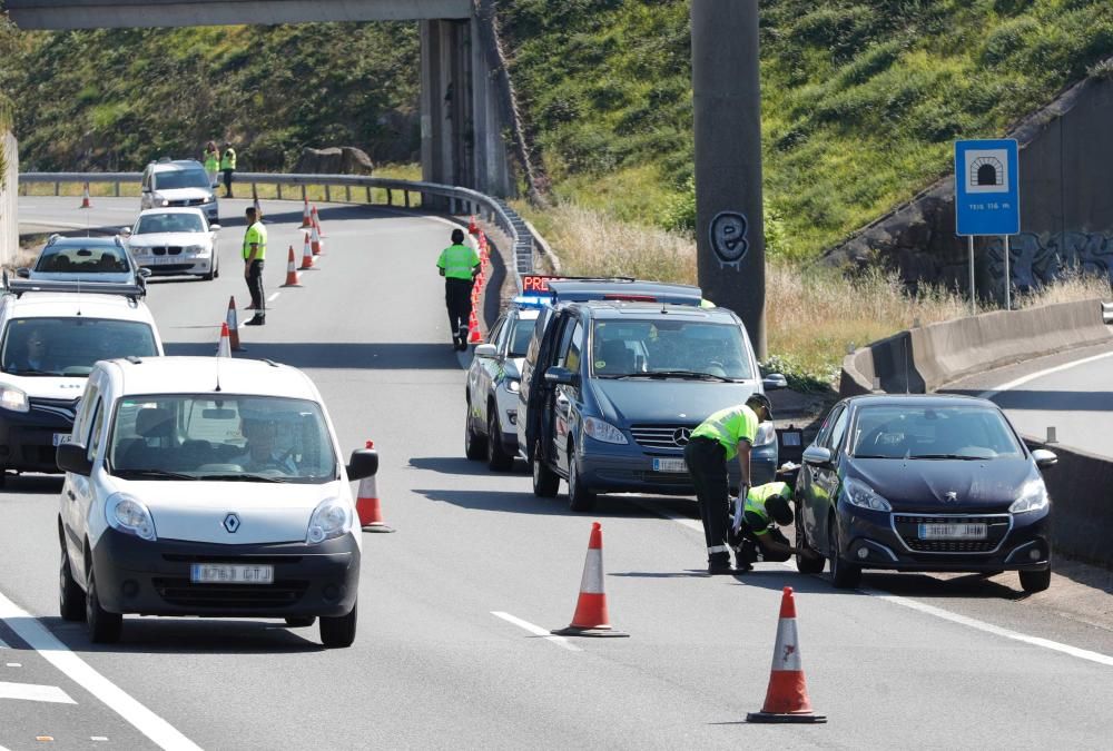 Reconstrucción del triple accidente mortal en AP9