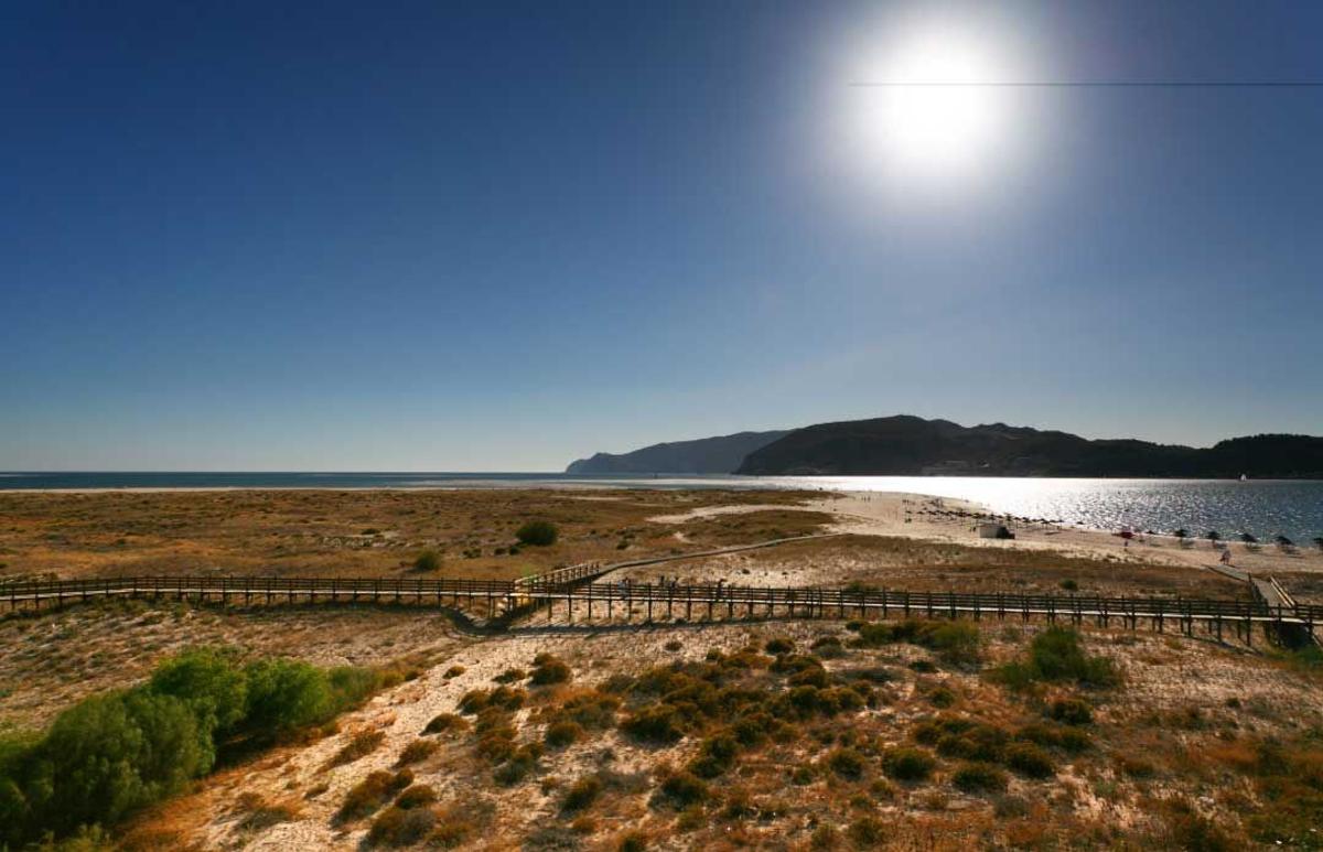La playa de Troia
