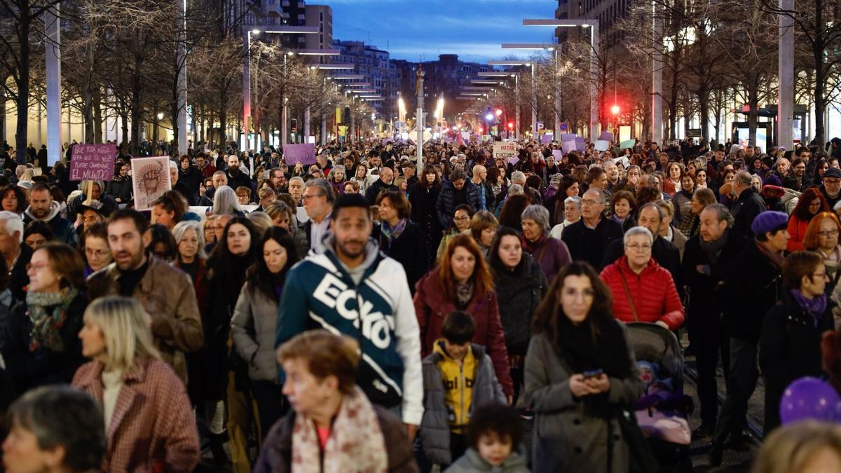 EN IMÁGENES | Manifestación del 8M 2024 en Zaragoza