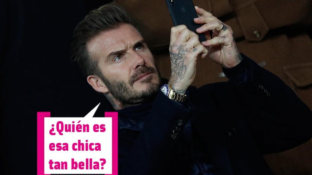 El día que David Beckham y Bella Hadid coincidieron en un partido